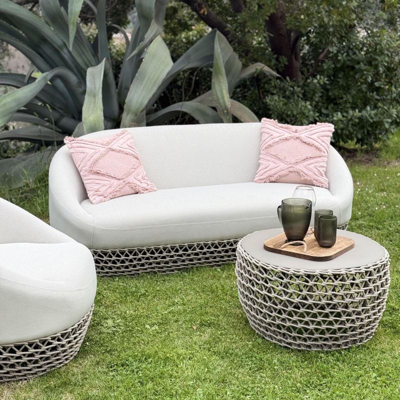 ATREIDES - tavolino da esterno in alluminio e corda