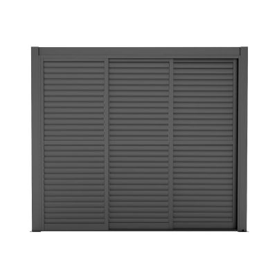 LAMM - laterale scorrevole con lamelle per pergola bioclimatica da 3 m 