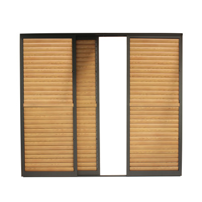 LAMM - laterale scorrevole con lamelle per pergola bioclimatica da 3 m