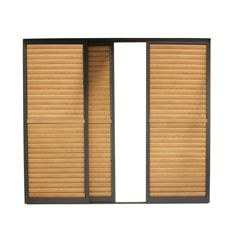 LAMM - laterale scorrevole con lamelle per pergola bioclimatica da 3 m