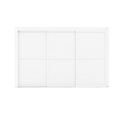 LAMM - laterale scorrevole con lamelle per pergola bioclimatica da 4 m