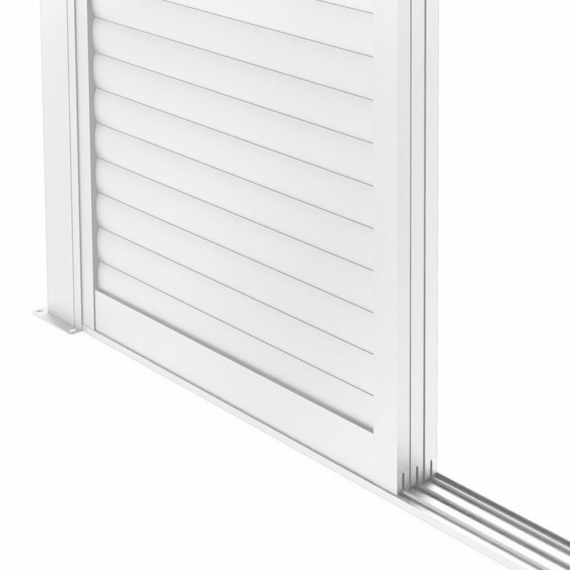 LAMM - laterale scorrevole con lamelle per pergola bioclimatica da 4 m