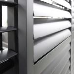 LAMM - laterale scorrevole con lamelle per pergola bioclimatica da 4 m