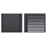 LAMM - laterale scorrevole con lamelle per pergola bioclimatica da 4 m