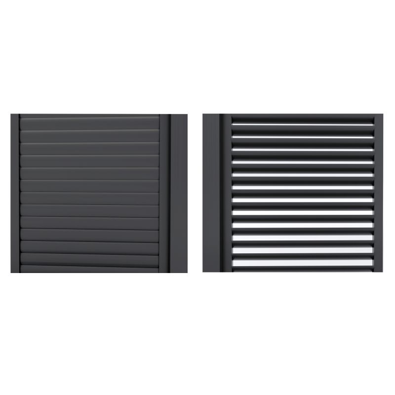 LAMM - laterale scorrevole con lamelle per pergola bioclimatica da 4 m