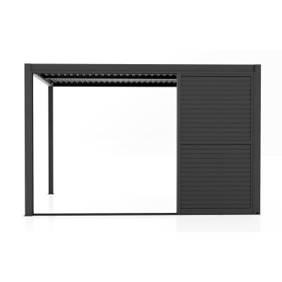 LAMM - laterale scorrevole con lamelle per pergola bioclimatica da 4 m