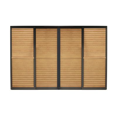 LAMM - laterale scorrevole con lamelle per pergola bioclimatica da 4 m