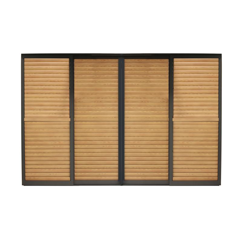 LAMM - laterale scorrevole con lamelle per pergola bioclimatica da 4 m