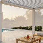 Laterale in Textilene per lato da 3 m pergola bioclimatica