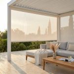 Laterale in Textilene per lato da 4 m pergola bioclimatica