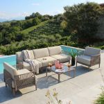 ASH - schienale angolare per salotto componibile