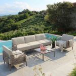 ASH - schienale angolare per salotto componibile