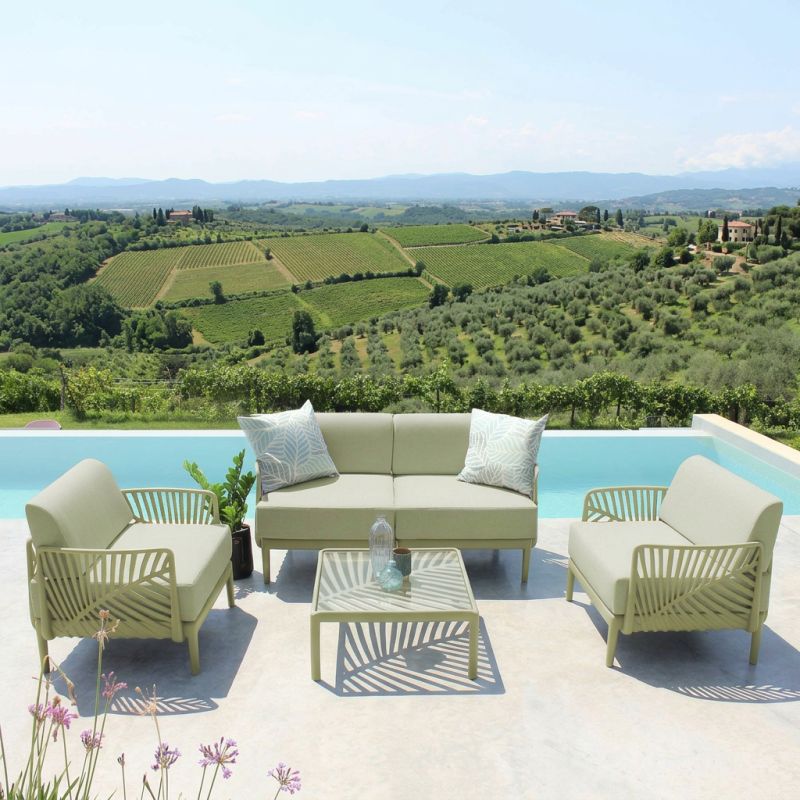 ASH - schienale angolare per salotto componibile