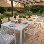 FALL - tavolo da giardino in alluminio allungabile 165/215x85