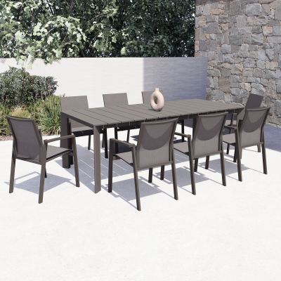 FALL - tavolo da giardino in alluminio allungabile 165/215x85