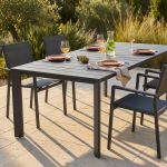 FALL - tavolo da giardino in alluminio allungabile 215/280x101