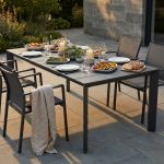 FALL - tavolo da giardino in alluminio allungabile 215/280x101