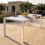 FALL - tavolo da giardino in alluminio allungabile 215/280x101