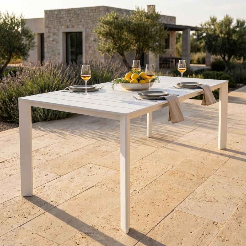 FALL - tavolo da giardino in alluminio allungabile 215/280x101