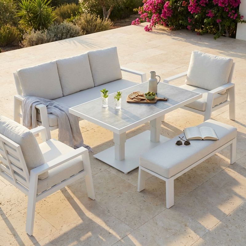 ARAB - salotto da giardino in alluminio