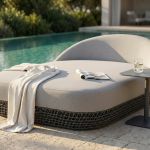 ATREIDES - divano letto da esterno in alluminio e corda