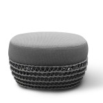 ATREIDES - pouf da esterno in alluminio e corda