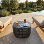 ATREIDES - tavolino da esterno in alluminio e corda