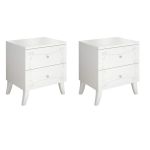 NELSON - coppia di 2 comodini da 2 cassetti