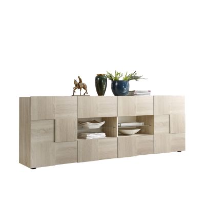 DOMO - madia di design moderno 2 ante e 4 cassetti