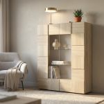 DOMO - vetrina moderna con 2 ante