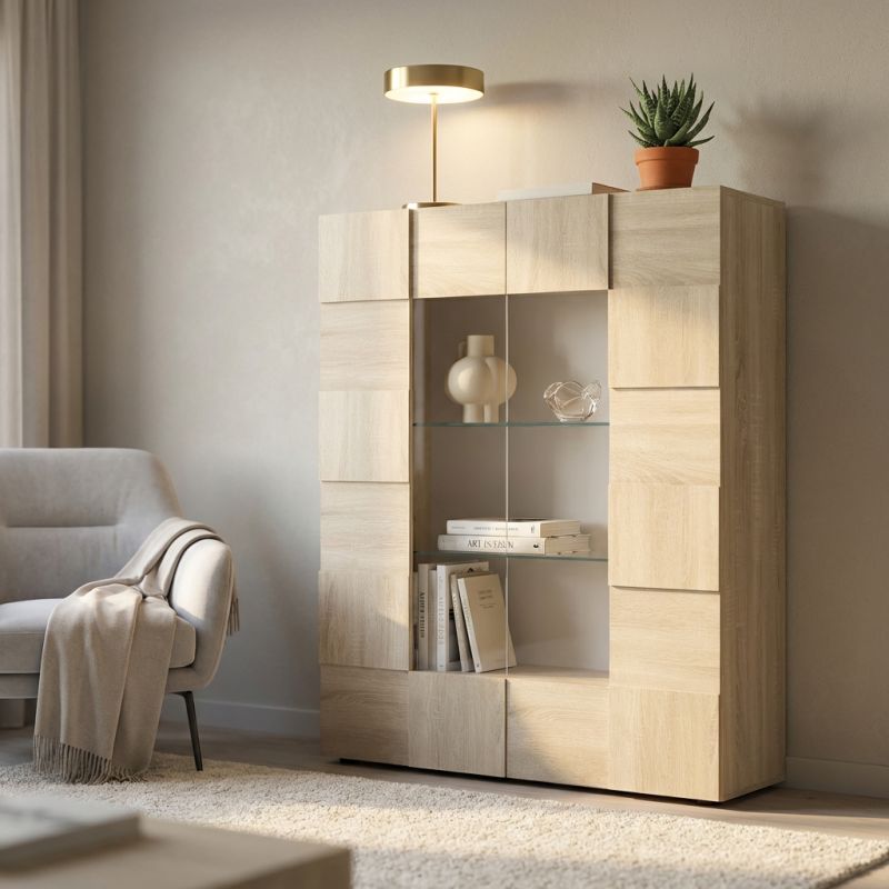 DOMO - vetrina moderna con 2 ante