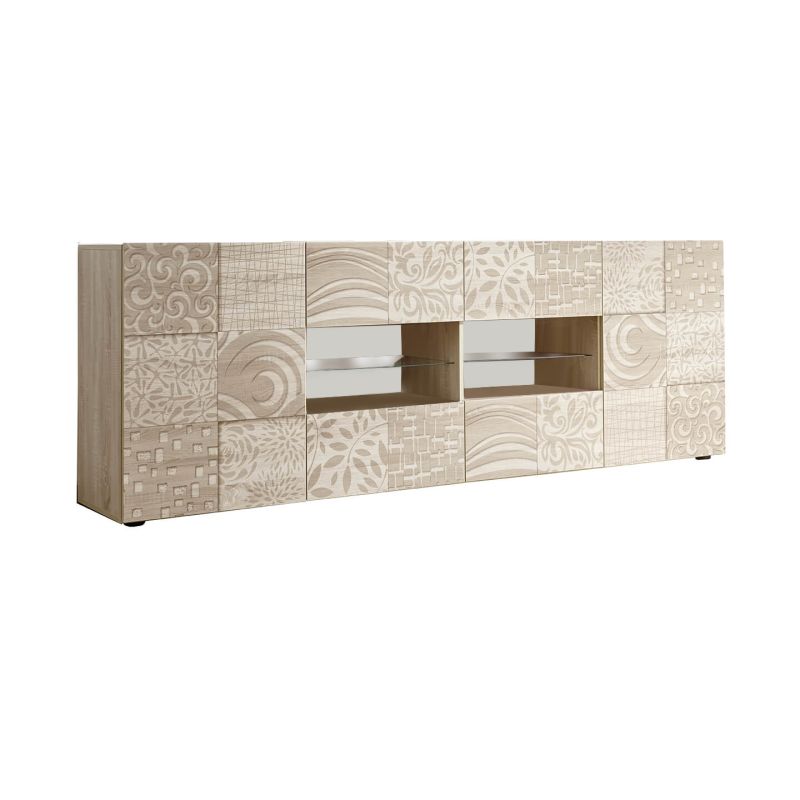 MORI - madia di design moderno 2 ante e 4 cassetti