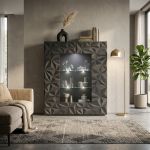 LION - vetrina moderna con 2 ante