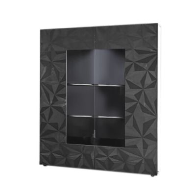 LION - vetrina moderna con 2 ante