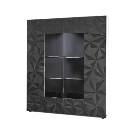 LION - vetrina moderna con 2 ante