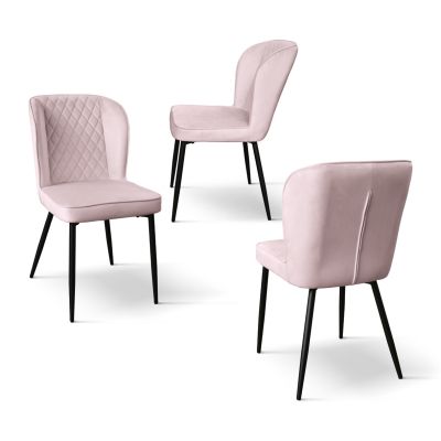 KINSLEE - sedia di design moderno in velluto