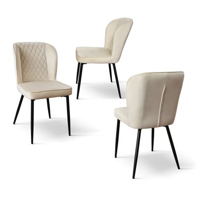 KINSLEE - sedia di design moderno in velluto