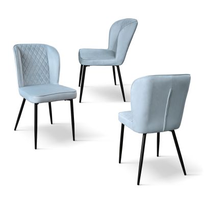 KINSLEE - sedia di design moderno in velluto