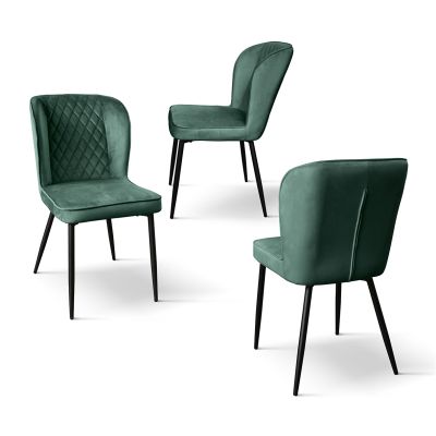 KINSLEE - sedia di design moderno in velluto