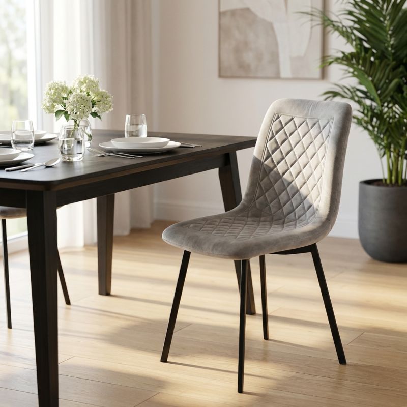 AULENA - sedia di design moderno in velluto