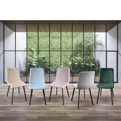 AULENA - sedia di design moderno in velluto