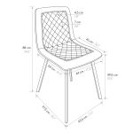 AULENA - sedia di design moderno in velluto