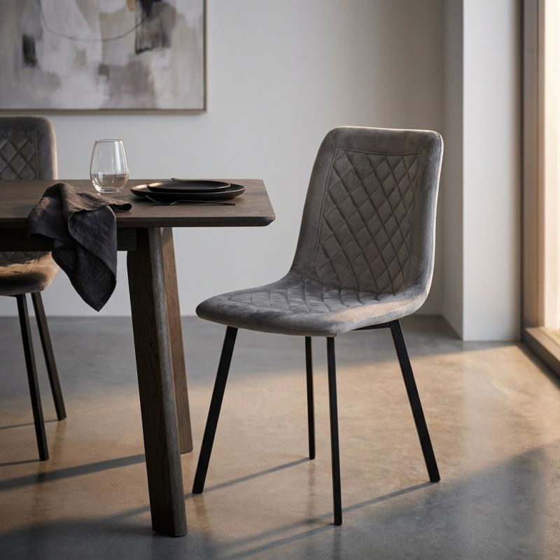 AULENA - sedia di design moderno in velluto