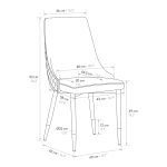 ARLETTE - sedia di design moderno in velluto