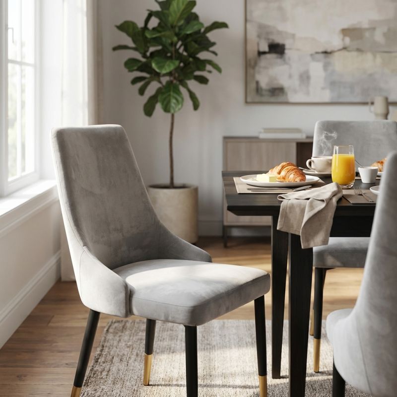 ARLETTE - sedia di design moderno in velluto