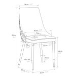 ARLETTE - sedia di design moderno in velluto