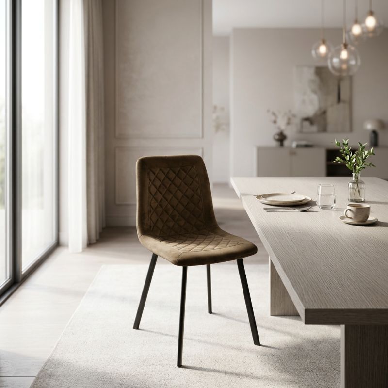 AULENA - sedia di design moderno in velluto