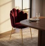 FLOW - sedia di design moderno in velluto