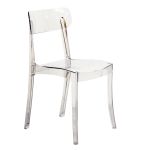 JYN - sedia di design moderno in polipropilene trasparente