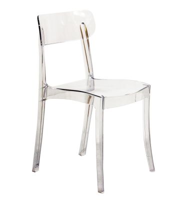 JYN - sedia di design moderno in polipropilene trasparente